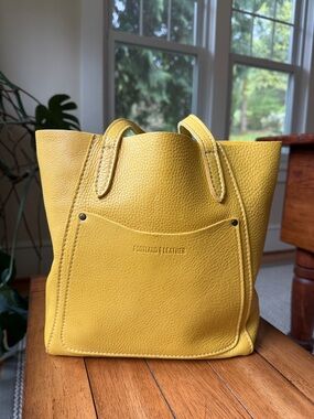 Portland Leather large Juliette tote in Pomello